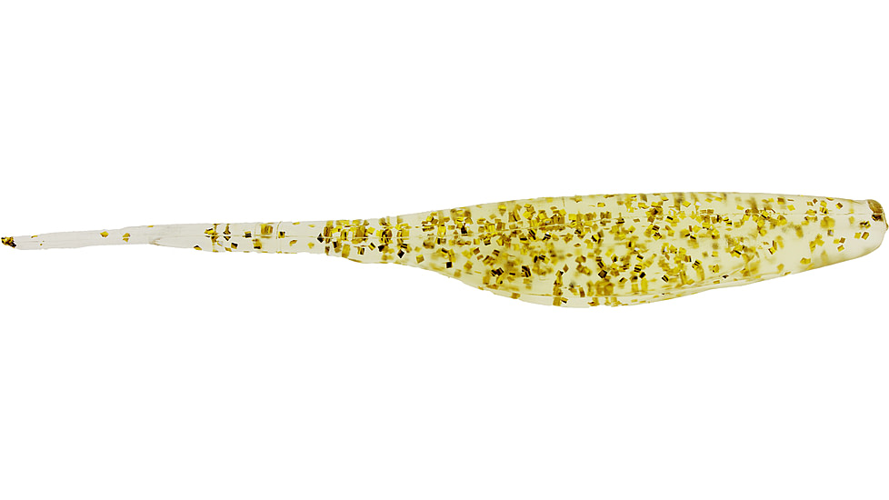 Bass Assassin Lures Shad, 5in, 8 per Pack, Clear Gold, 5, SA10574