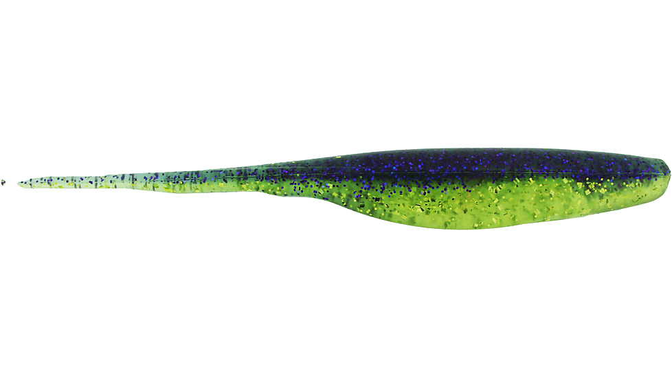 Bass Assassin Lures Shad, 5in, 8 per Pack, Electric Shiner, 5, SA10129