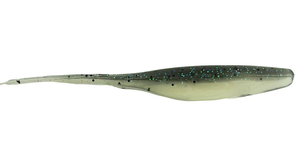 Bass Assassin Lures Shad, 5in, 8 per Pack, Grey Ghost, 5, SA10443