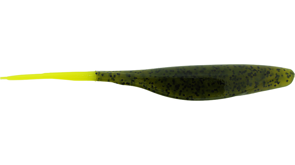 Bass Assassin Lures Shad, 5in, 8 per Pack, Watermelon Seed/Chartreuse Tail, 5, SA10268
