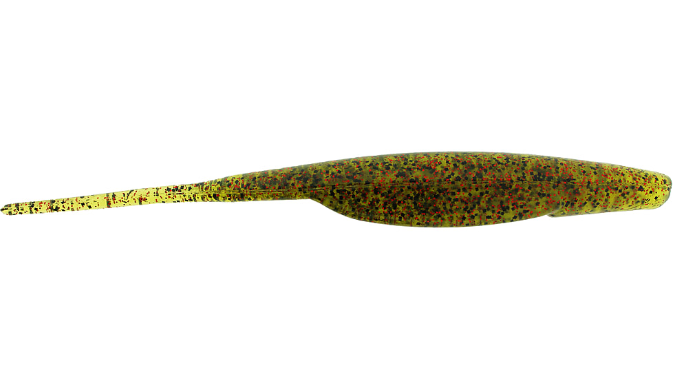 Bass Assassin Lures Shad, 7in, 4 per Pack, Watermelon/Red Glitter, 7, SA14410
