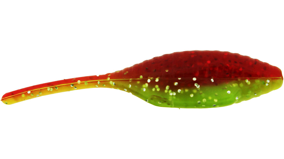 Bass Assassin Tiny Shad Swimbait, 1.5in, 15 per Pack, Chartreuse Woodpecker, 1.5, SA01391
