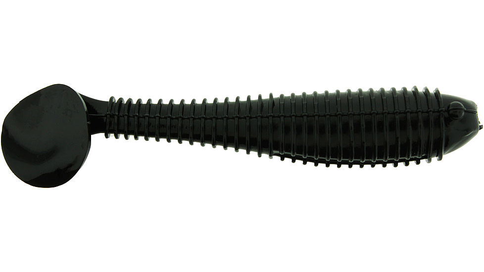 Bass Assassin Walleye Assassin Litl Boss, 3.5in, 6 per Pack, Black, 3.5, WBS31100