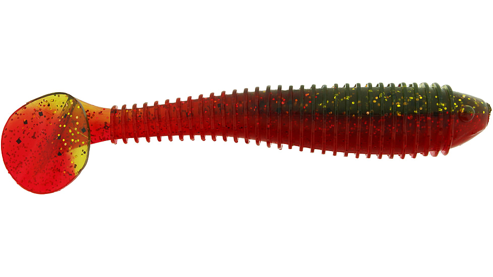 Bass Assassin Walleye Assassin Litl Boss, 3.5in, 6 per Pack, Freak Show, 3.5, WBS31556