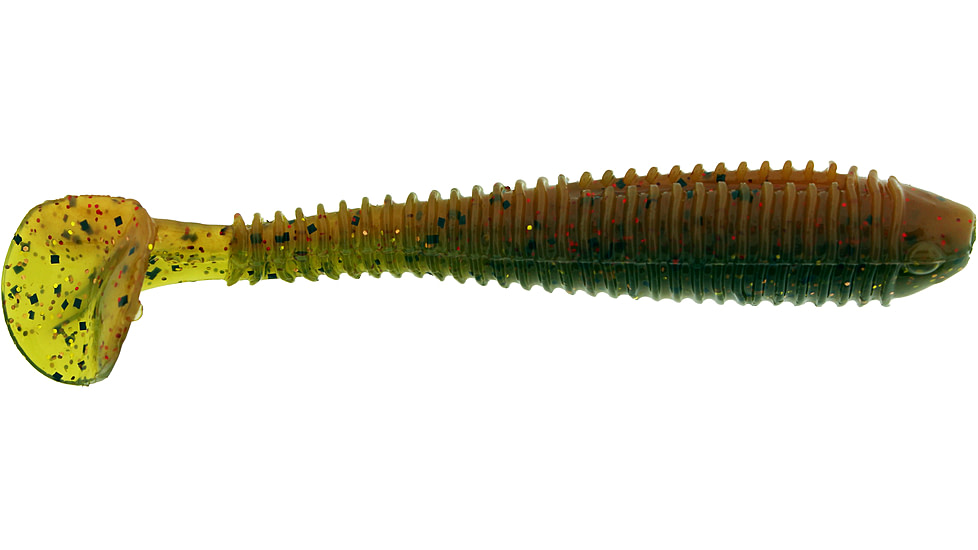 Bass Assassin Walleye Assassin Litl Boss, 3.5in, 6 per Pack, Mudbug, 3.5, WBS31517