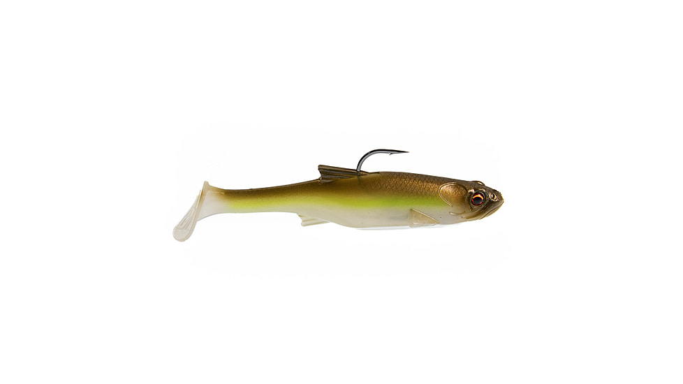 Bass Mafia 5in Loaded Daingerous Swimbait Deep Runner, 1oz, Ghost Ayu, 5in, BMDLS-5DP-GHA