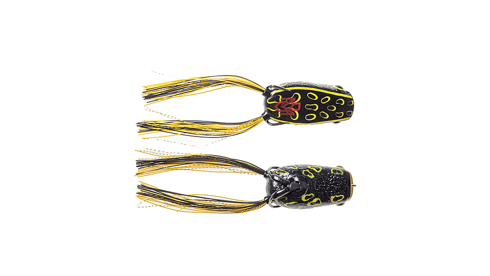 Bass Mafia Cannonball Poppin Frog Swimbait, Black and Yellow, 2.6in, BMCPF-26-BKY