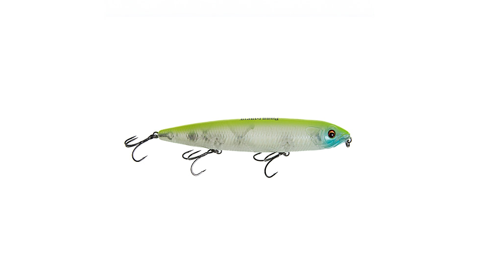 Bass Mafia Dead Man Walking Hard Bait, Clear Chartreuse, 5in, BMDMW-5-CCH