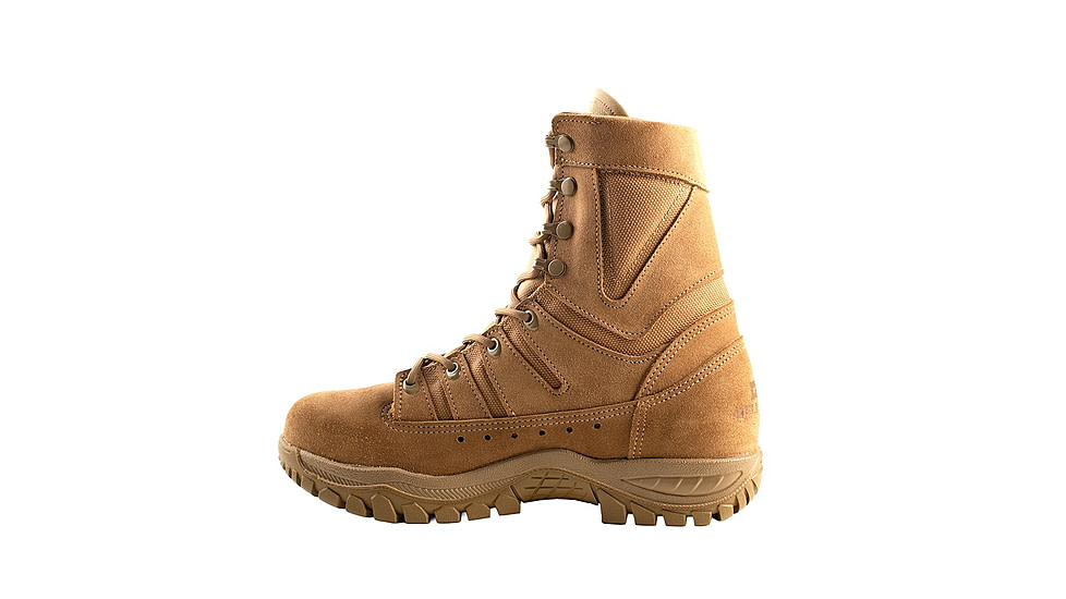 Belleville 8in Flyweight Hot Weather Tactical Steel Safety Toe Boots - Mens, Coyote, 13.5 US/Regular, MXG 135R
