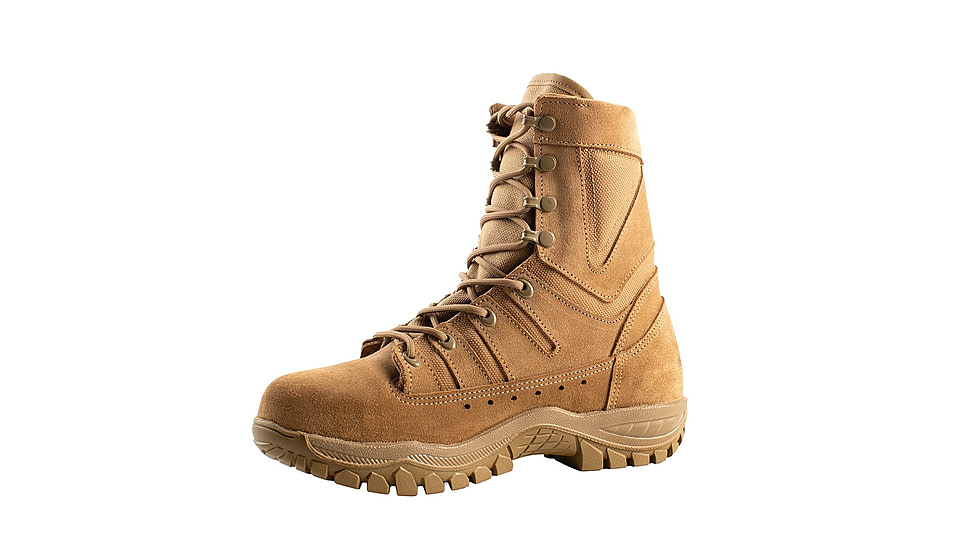 Belleville 8in Flyweight Hot Weather Tactical Steel Safety Toe Boots - Mens, Coyote, 13.5 US/Regular, MXG 135R