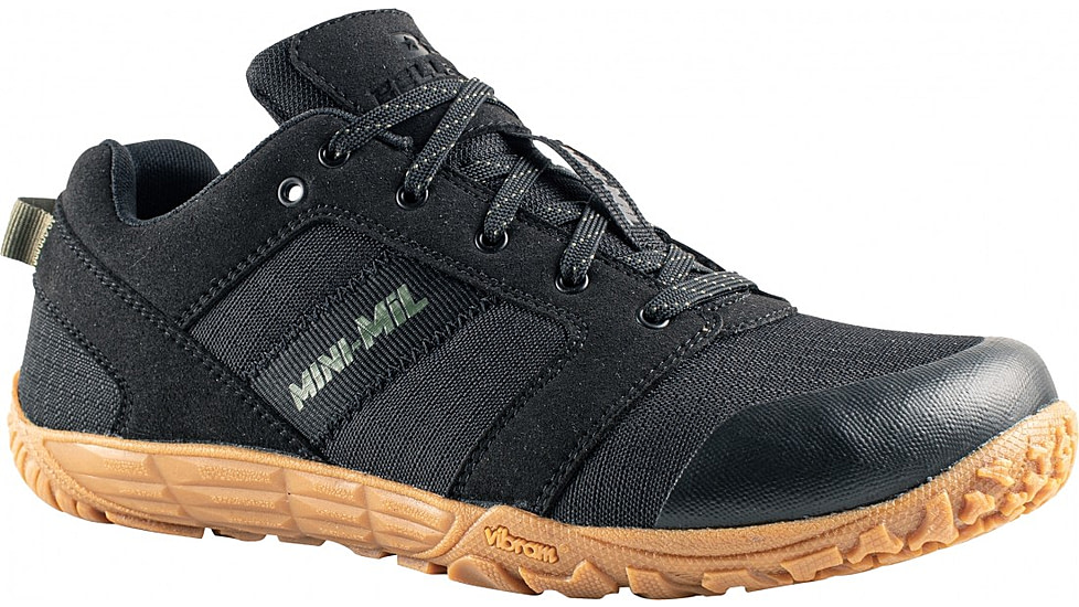 Belleville Low-Cut Mini-Mil Barefoot Activity Shoes w/Gum Outsole - Mens, Black, 10.5 US/Regular, MM002 105R