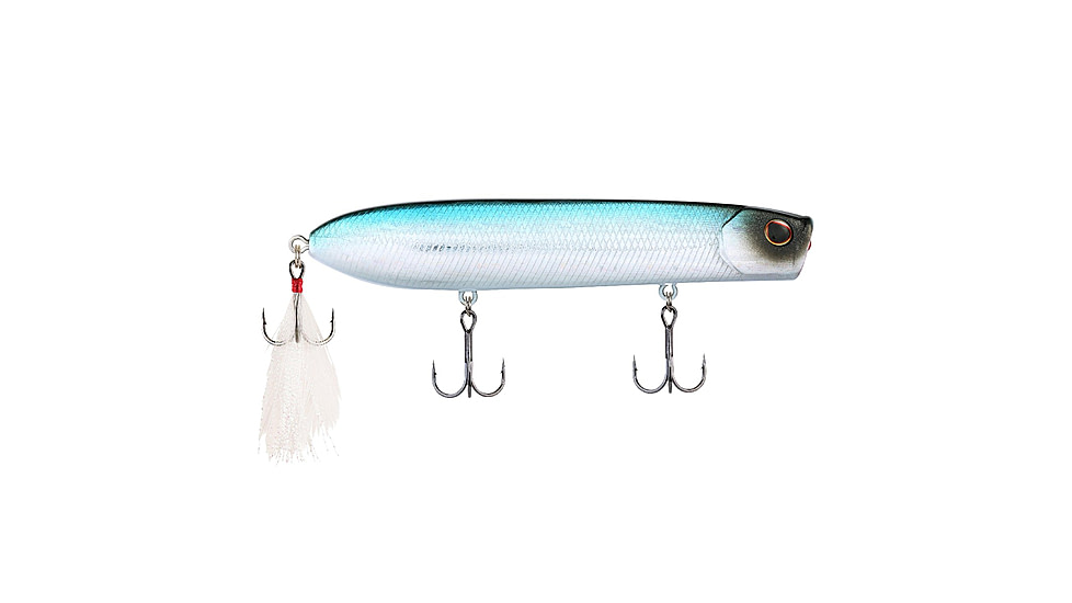 Berkley Cane Walker Hard Bait, Topwater, 110, 5/7 oz, 110mm, Topwater, Hook Size 6, 3 Hooks, Blue Bullet, 110, 1542693