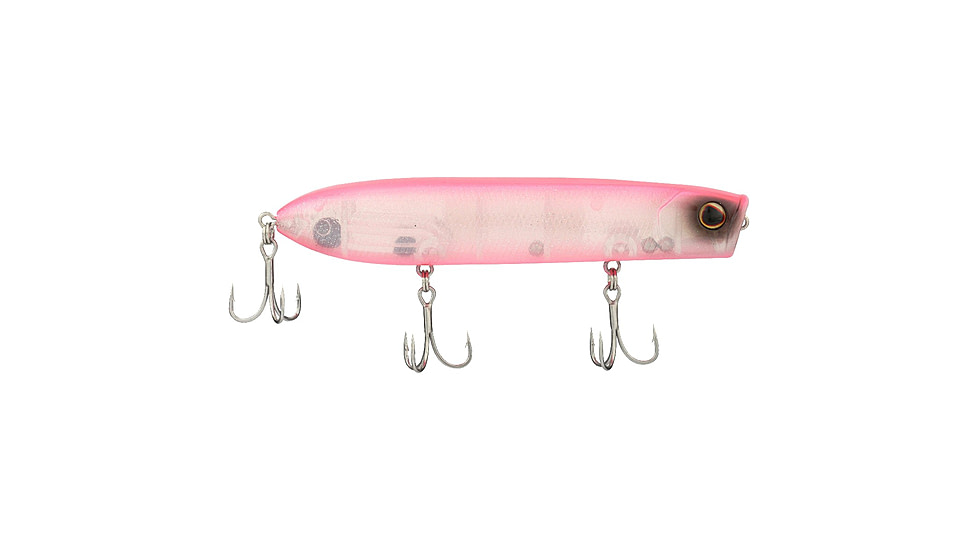 Berkley Cane Walker Saltwater Hard Bait, Topwater, Saltwater, 110, 5/7 oz, 110mm, Topwater, Hook Size 6, 3 Hooks, Pinky, 110, 1573059