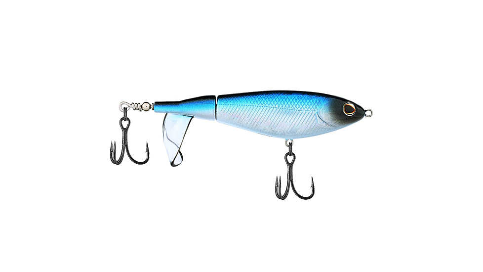 Berkley Choppo Saltwater Hard Bait, Topwater, Saltwater, 105, 3/4 oz, 105mm, Topwater, Hook Size 2, 2 Hooks, Blue Bullet, 105, 1547860