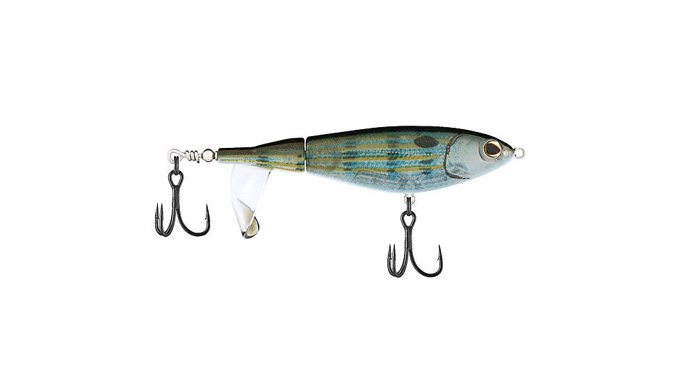 Berkley Choppo Saltwater Hard Bait, Topwater, Saltwater, 105, 3/4 oz, 105mm, Topwater, Hook Size 2, 2 Hooks, Pinfish, 105, 1547865