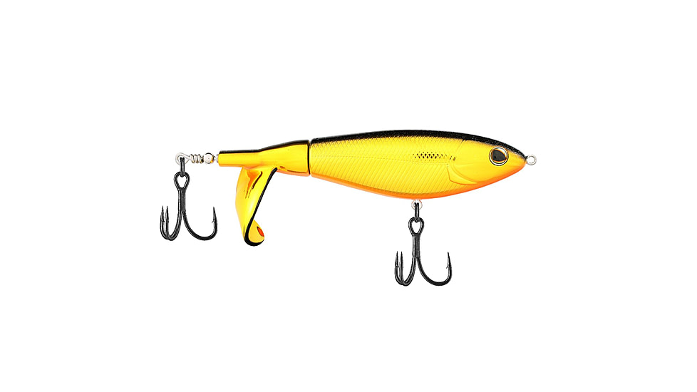 Berkley Choppo Saltwater Hard Bait, Topwater, Saltwater, 120, 1 oz, 120mm, Topwater, Hook Size 1, 2 Hooks, Black Gold, 120, 1547868