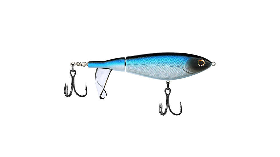 Berkley Choppo Saltwater Hard Bait, Topwater, Saltwater, 120, 1 oz, 120mm, Topwater, Hook Size 1, 2 Hooks, Blue Bullet, 120, 1547869