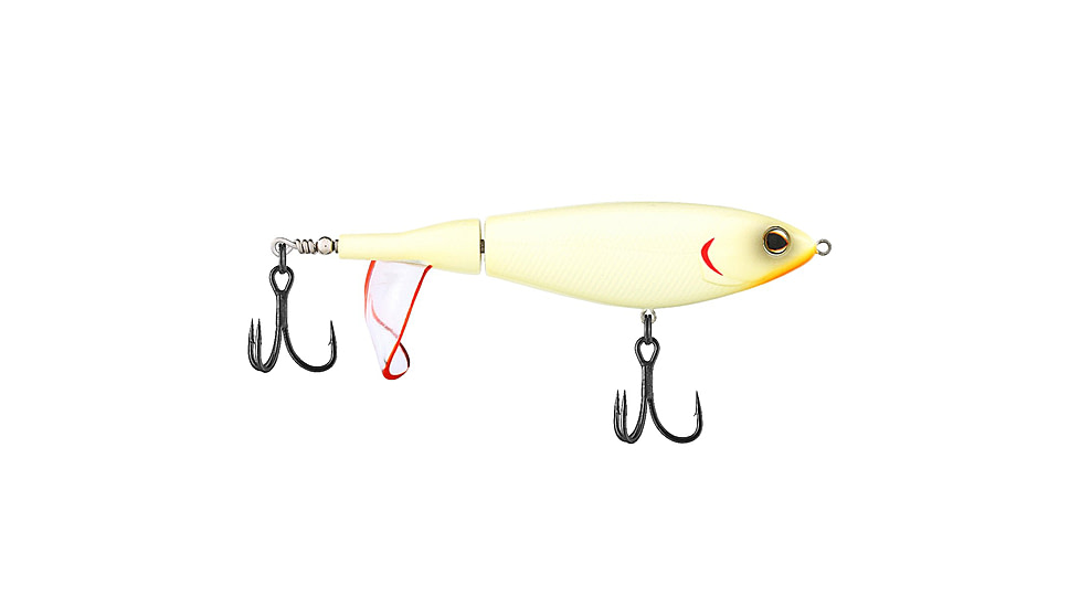 Berkley Choppo Saltwater Hard Bait, Topwater, Saltwater, 120, 1 oz, 120mm, Topwater, Hook Size 1, 2 Hooks, Bone, 120, 1547870