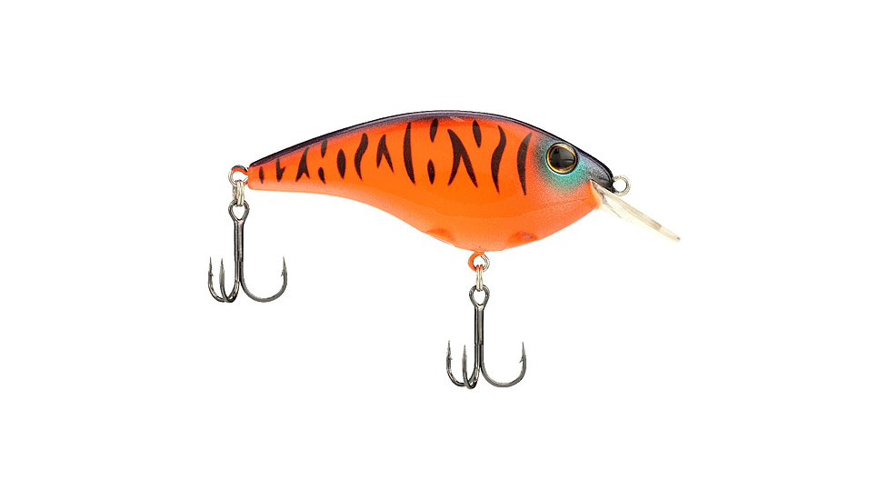 Berkley Clickin Frittside Hard Bait, Crankbait, 5 Biggunft, 3/7oz, 2 4/5in / 7cm, 2ft-5ft / 0.5-1.5m, Hook Size 5, 2 Hooks, Blaze, 5 Biggunft, 1569971