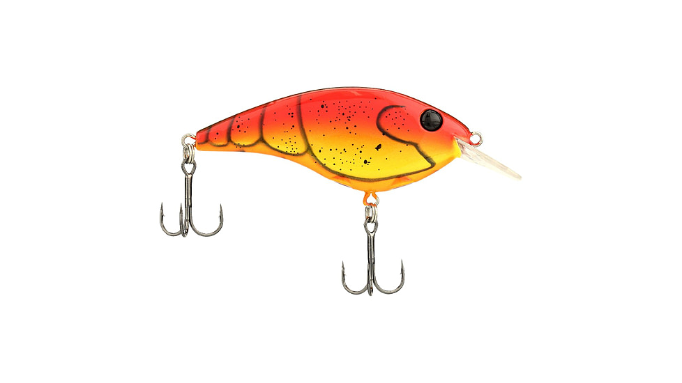 Berkley Clickin Frittside Hard Bait, Crankbait, 5 Biggunft, 3/7oz, 2 4/5in / 7cm, 2ft-5ft / 0.5-1.5m, Hook Size 5, 2 Hooks, Red Spring Craw, 5 Biggunft, 1569973