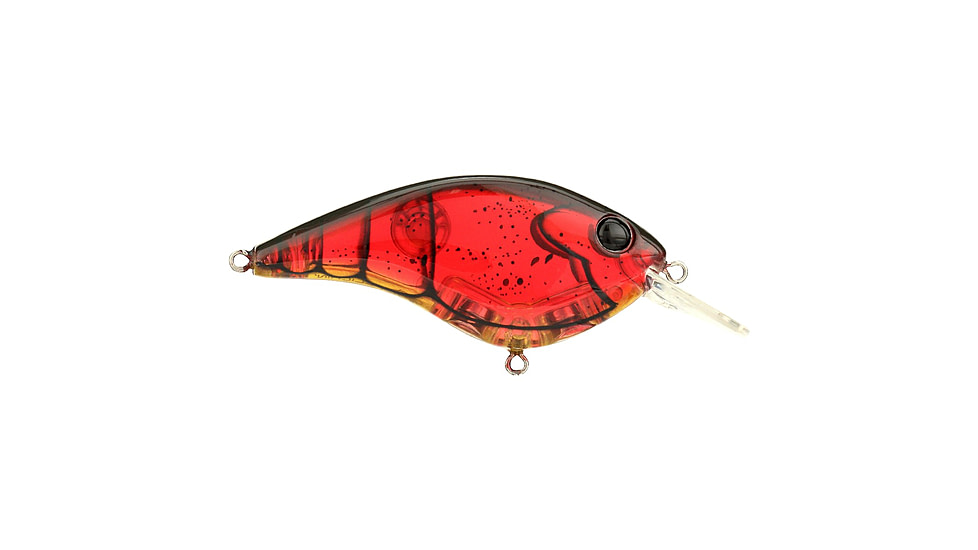 Berkley Clickinft Frittside Hard Bait, Crankbait, 5, 1/3oz, 2 1/4in / 5 3/4cm, 2ft-5ft / 0.5-1.5m, Hook Size 6, 2 Hooks, Ghost Red Craw, 5, 1570005