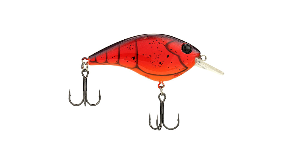 Berkley Clickinft Frittside Hard Bait, Crankbait, 5, 1/3oz, 2 1/4in / 5 3/4cm, 2ft-5ft / 0.5-1.5m, Hook Size 6, 2 Hooks, Special Red Craw, 5, 1570008