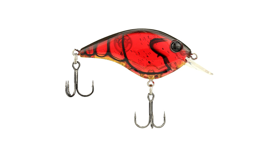 Berkley Clickinft Frittside Hard Bait, Crankbait, 5 Junior, 1/4oz, 2in / 5cm, 2ft-5ft / 0.5-1.5m, Hook Size 7, 2 Hooks, Ghost Red Craw, 5 Junior, 1569985
