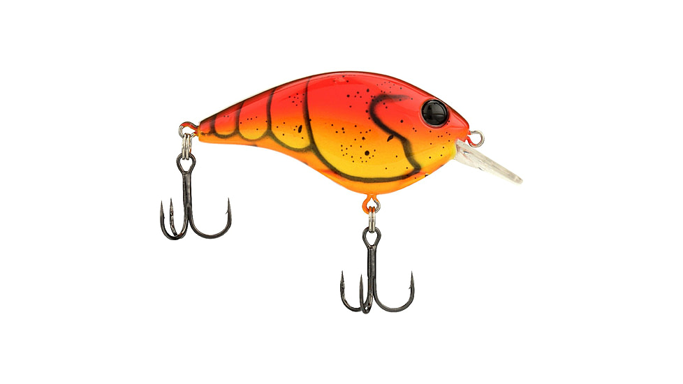 Berkley Clickinft Frittside Hard Bait, Crankbait, 5 Junior, 1/4oz, 2in / 5cm, 2ft-5ft / 0.5-1.5m, Hook Size 7, 2 Hooks, Red Spring Craw, 5 Junior, 1569993