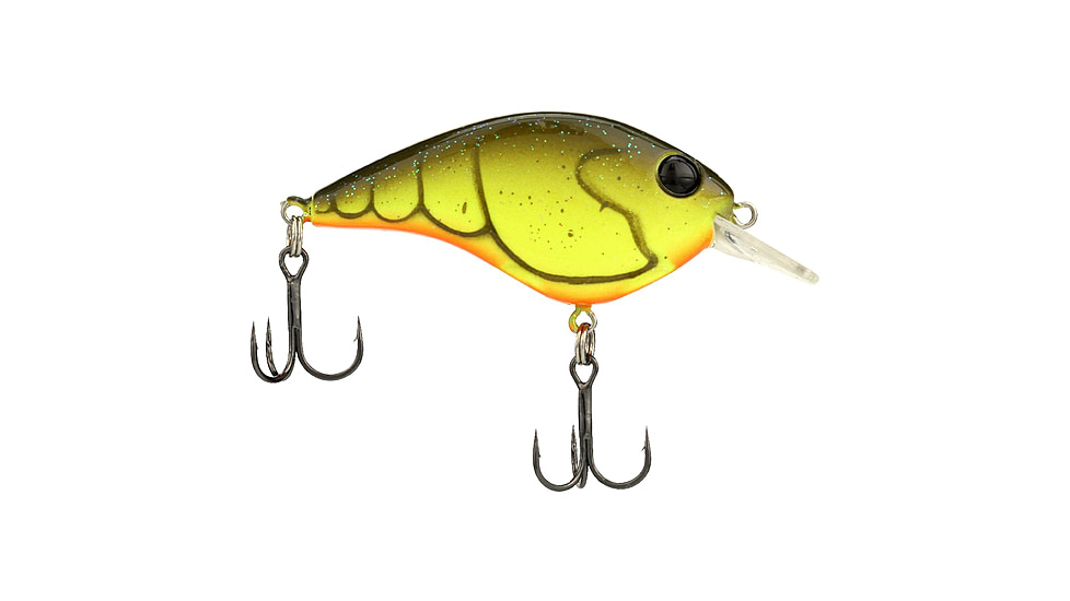 Berkley Clickinft Frittside Hard Bait, Crankbait, 5 Junior, 1/4oz, 2in / 5cm, 2ft-5ft / 0.5-1.5m, Hook Size 7, 2 Hooks, Rootbeer Craw, 5 Junior, 1569994