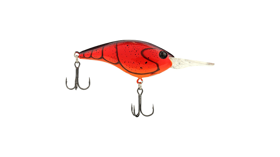 Berkley Clickinft Frittside Hard Bait, Crankbait, 7, 3/7oz, 2 1/2in / 6 2/5cm, 5ft-7ft / 1.5m-2.1m, Hook Size 5, 2 Hooks, Special Red Craw, 7, 1570028