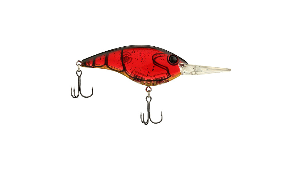 Berkley Clickinft Frittside Hard Bait, Crankbait, 9, 1/2oz, 2 3/4in / 7cm, 7ft-10ft / 2-3m, Hook Size 5, 2 Hooks, Ghost Red Craw, 9, 1570045