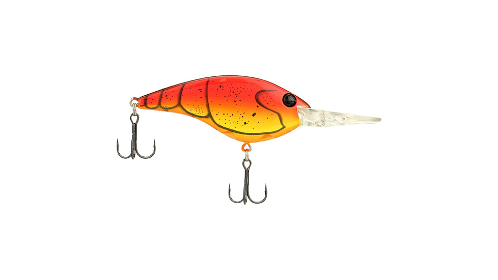 Berkley Clickinft Frittside Hard Bait, Crankbait, 9, 1/2oz, 2 3/4in / 7cm, 7ft-10ft / 2-3m, Hook Size 5, 2 Hooks, Red Spring Craw, 9, 1570053