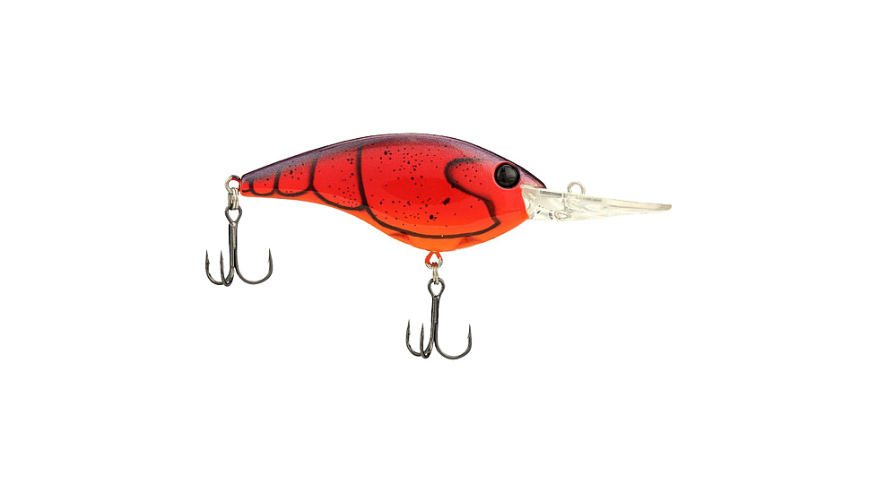 Berkley Clickinft Frittside Hard Bait, Crankbait, 9, 1/2oz, 2 3/4in / 7cm, 7ft-10ft / 2-3m, Hook Size 5, 2 Hooks, Special Red Craw, 9, 1570048