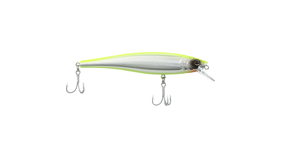Berkley Cutter Saltwater Hard Bait, Jerkbait, Saltwater, 1/2 oz, Chrome/Chartreuse, 110, 1582324