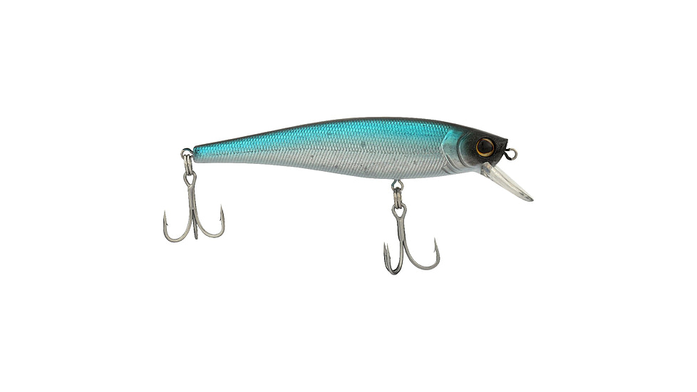 Berkley Cutter Saltwater Hard Bait, Jerkbait, Saltwater, 90 Shallow, 3/8 oz, 90mm, Hook Size 6, 2 Hooks, Blue Bullet, 90, 1573008