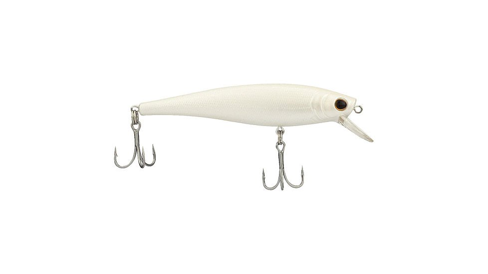 Berkley Cutter Saltwater Hard Bait, Jerkbait, Saltwater, 90 Shallow, 3/8 oz, 90mm, Hook Size 6, 2 Hooks, Pearl White, 90, 1573009