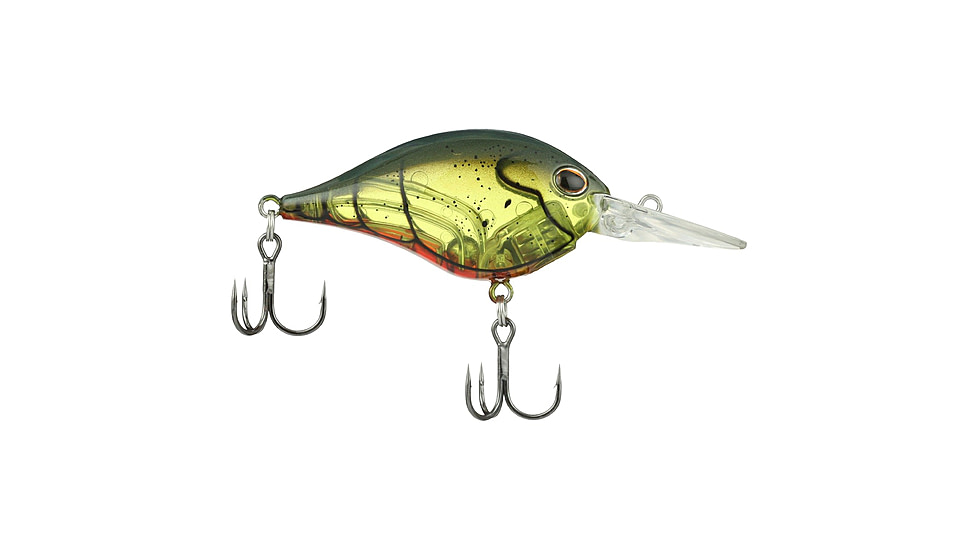 Berkley Dime Hard Baits, Crankbaits, Freshwater, 1/2 oz, Ghost Green Craw, 6, 1596569