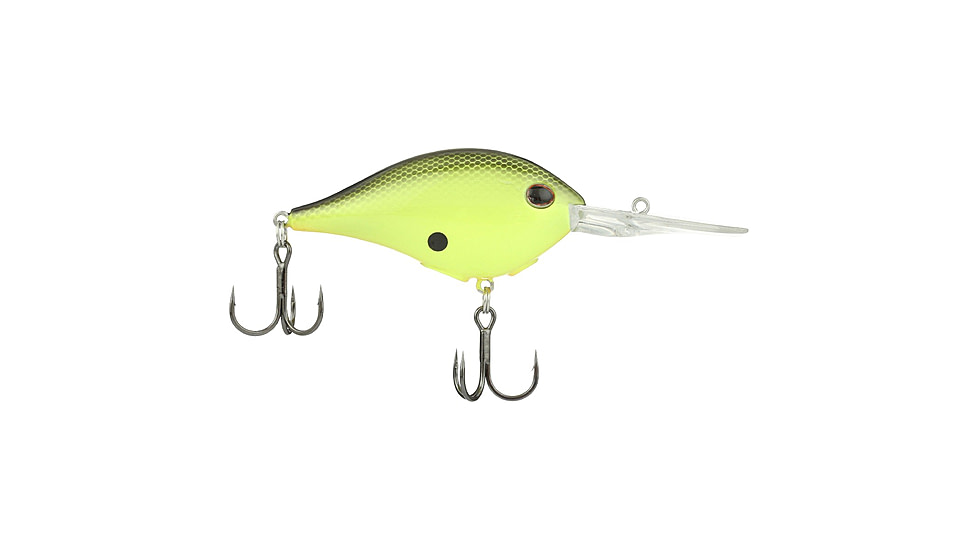 Berkley Dime Hard Baits, Crankbaits, Freshwater, 3/4 oz, Black Chartreuse, 15, 1596622