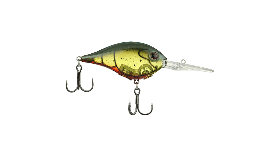 Berkley Dime Hard Baits, Crankbaits, Freshwater, 3/4 oz, Ghost Green Craw, 15, 1596609
