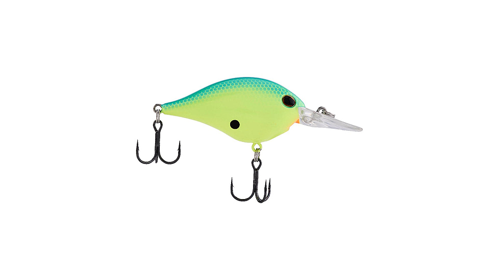 Berkley Dime Soft Bait Lures, Crankbaits, Freshwater, 1/2 oz, Blue Chartreuse, 6, 1610978