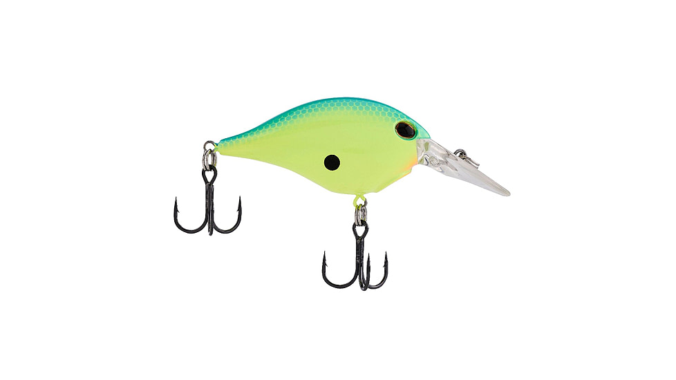 Berkley Dime Soft Bait Lures, Crankbaits, Freshwater, 2/5 oz, Blue Chartreuse, 4, 1610977