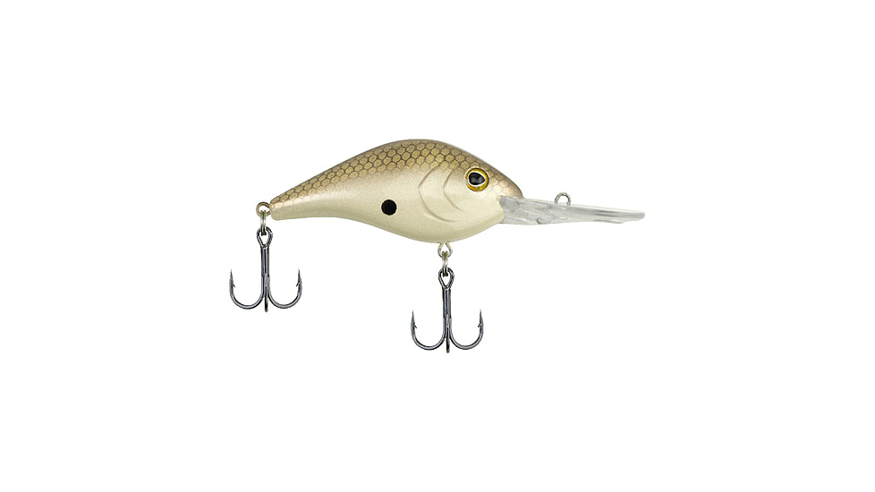 Berkley Dredger Hard Bait, Crankbait, 14.5, 5/8 oz, 2 1/2in / 6.5cm, 12ft-15.5ft / 3.7m-4.7m, Hook Size 4, 2 Hooks, Honey Shad, 14.5, 1407987