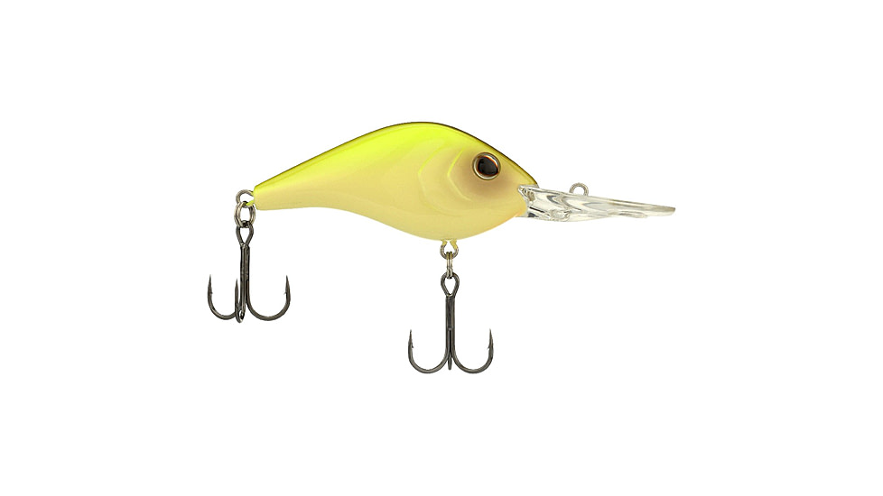 Berkley Dredger Hard Bait, Crankbait, 14.5, 5/8 oz, 2 1/2in / 6.5cm, 12ft-15.5ft / 3.7m-4.7m, Hook Size 4, 2 Hooks, Vanilla Chartreuse, 14.5, 1570118