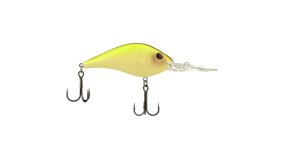 Berkley Dredger Hard Bait, Crankbait, 20.5, 7/8 oz, 3in / 8cm, 20ft-22.5ft / 6.1m-6.9m, Hook Size 2, 2 Hooks, Vanilla Chartreuse, 20.5, 1570130