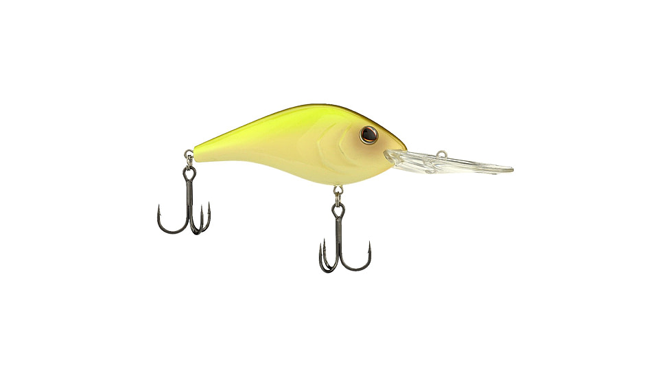 Berkley Dredger Hard Bait, Crankbait, 25.5, 1 1/8 oz, 3 1/4in / 8cm, 22ft-26ft / 6.7m-7.9m, Hook Size 2, 2 Hooks, Vanilla Chartreuse, 25.5, 1570136