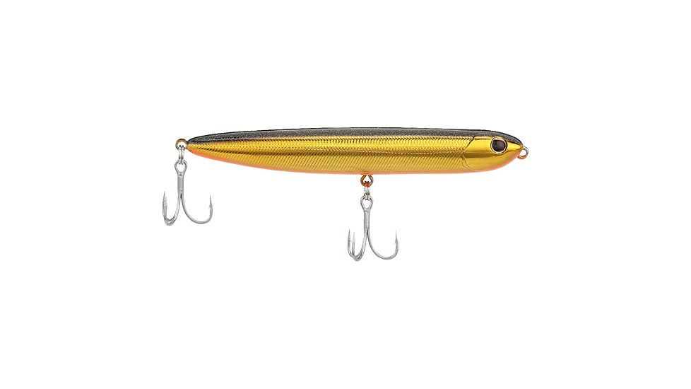 Berkley Drift Walker Saltwater Hard Baits, Topwater, Saltwater, 1/2 oz, Black Gold, 110, 1582245