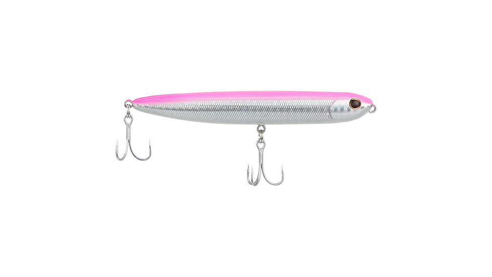 Berkley Drift Walker Saltwater Hard Baits, Topwater, Saltwater, 1/2 oz, Pink Silver, 110, 1582251