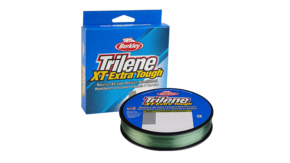 Berkley Filler Spool Trilene XT Line, Green, 300 Yards, 14 lb, Low-Vis Green, 0.016 in/0.40 mm, 1562132