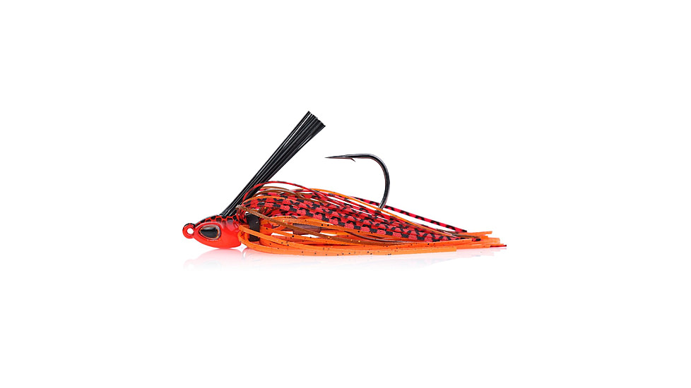 Berkley Finesse Swim Jig, 1/4 oz, Hook Size 3/0, Fire Craw, 1557858