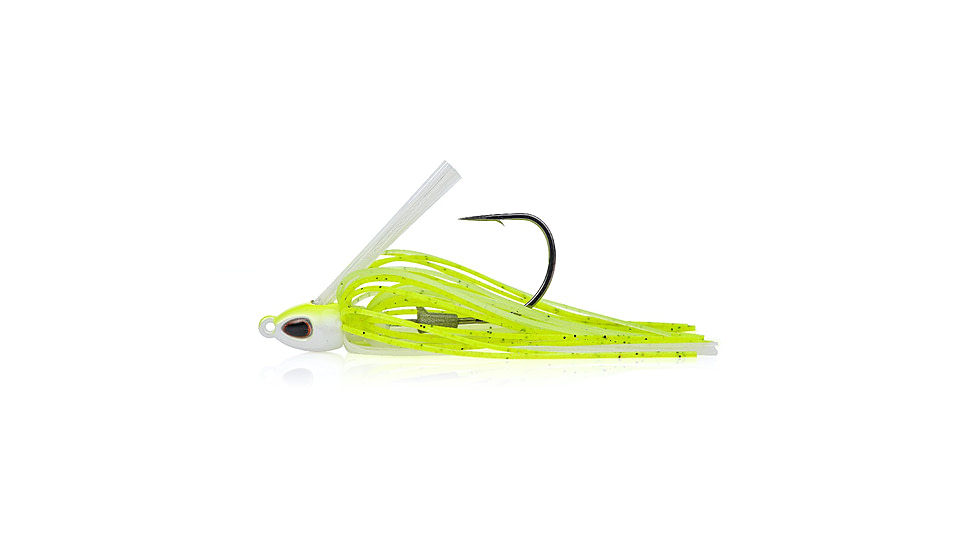 Berkley Finesse Swim Jig, 3/8 oz, Hook Size 3/0, Crystal Chartreuse, 1557867